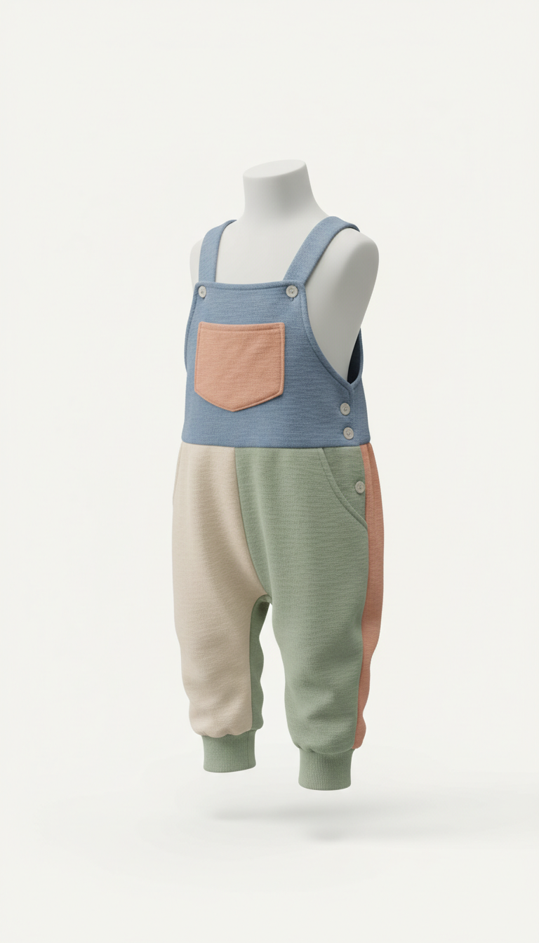 Oat Milk Playtime Overalls